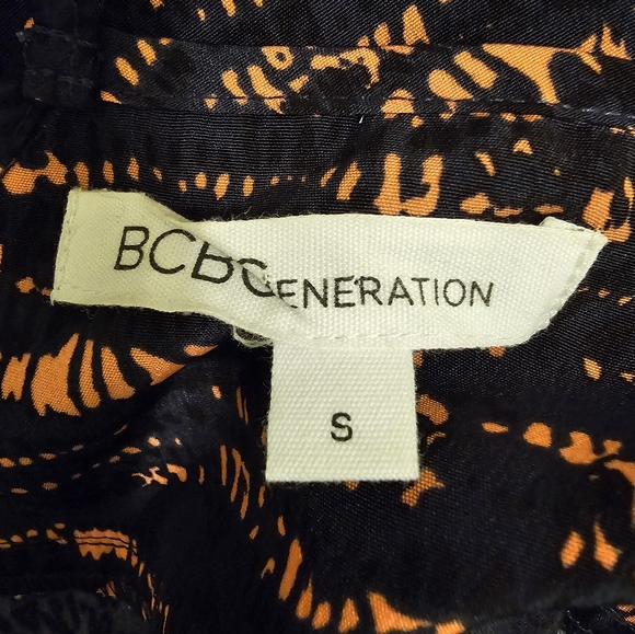BCBGeneration long black &  orange dress size small - Picture 4 of 5